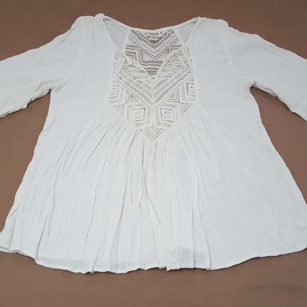 Mossing Supply Co Women´s Ivory Top Blouse, Size M - Picture 7 of 16